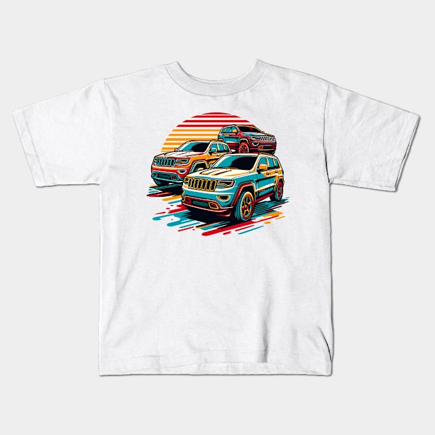 Jeep Cherokee Kids T-Shirt by Vehicles-Art